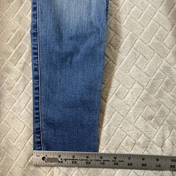 Hollister Women 28 Denim Jeans Blue Super Skinny Distressed Medium Wash Fray Hem - Picture 10 of 15
